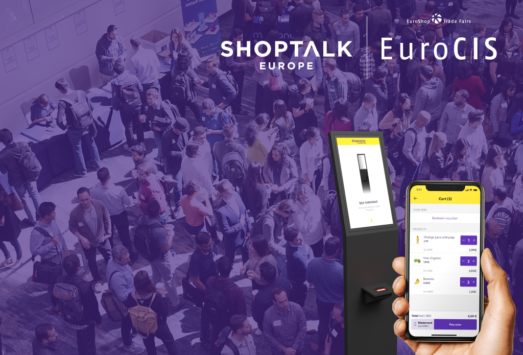 shopreme Scan & Go app and exit hardware at Shoptalk Europe and EuroCIS